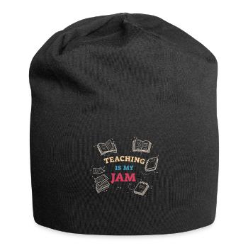 Teaching Is My Jam School Teacher Appreciation - Jersey Beanie - black - Front