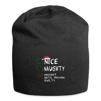 Nice Naughty Innocent Until Proven Guilty - Jersey-Beanie - Schwarz - Vorne