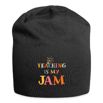Teaching Is My Jam School Teacher Appreciation - Jersey Beanie - black - Front