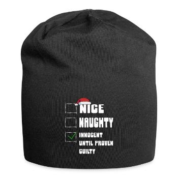 Nice Naughty Innocent Until Proven Guilty - Jersey-Beanie - Schwarz - Vorne