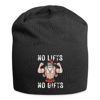 No Lifts No Gifts Christmas Gym Ugly Santa - Jersey-Beanie - Schwarz - Vorne