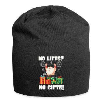 No Lifts No Gifts Christmas Gym Ugly Santa - Jersey-Beanie - Schwarz - Vorne