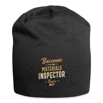 Materials Inspector Job Occupation Birthday Worker - Jersey Beanie - black - Front