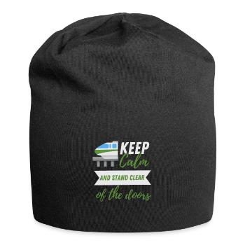 Public Transportation Stand Clear Of - Jersey Beanie - black - Front