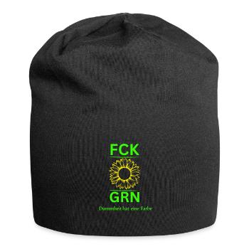 FCK GRN-Anti Green stupidity has a color - Jersey Beanie - black - Front