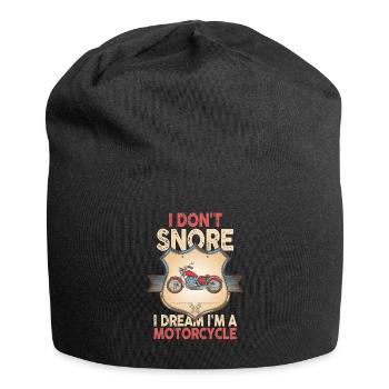I Don't Snore I Dream I'm A Motorcycle - Jersey-Beanie - Schwarz - Vorne