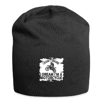 I Don't Snore I Dream I'm A Motorcycle - Jersey-Beanie - Schwarz - Vorne