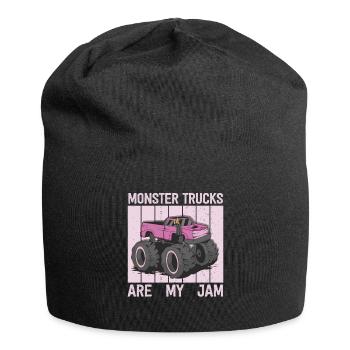 Les Monster Trucks sont ma jam vintage rétro - Bonnet en jersey - noir - Devant