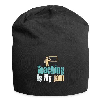 Teaching Is My Jam School Teacher Appreciation - Jersey Beanie - black - Front