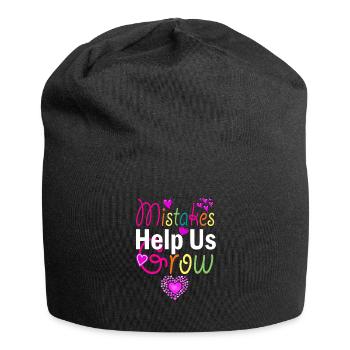 Mistakes Help Us Grow Back To School Motivational - Jersey-Beanie - Schwarz - Vorne