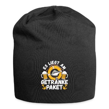 Kreuzfahrt Urlaub - Jersey-Beanie - Schwarz - Vorne