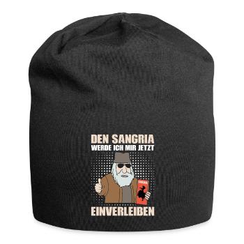 DEN SANGRIA WERDE ICH MIR JETZT EINVERLEIBEN - Jersey-Beanie - Schwarz - Vorne