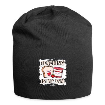Teaching Is My Jam School Teacher Appreciation - Jersey Beanie - black - Front