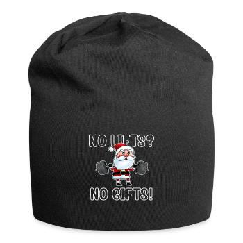 No Lifts No Gifts Christmas Gym Ugly Santa - Jersey-Beanie - Schwarz - Vorne