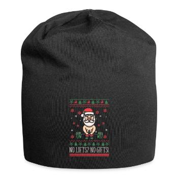 No Lifts No Gifts Christmas Gym Ugly Santa - Jersey-Beanie - Schwarz - Vorne