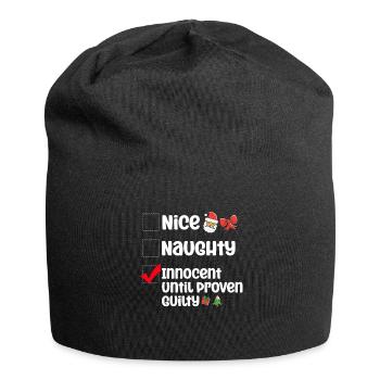 Nice Naughty Innocent Until Proven Guilty - Jersey-Beanie - Schwarz - Vorne