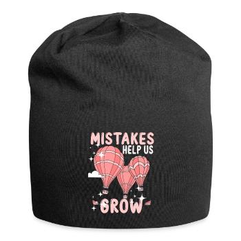 Mistakes Help Us Grow Back To School Motivational - Jersey Beanie - black - Front