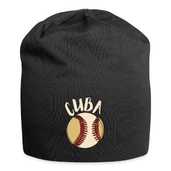 Latino Cuban Cuba Baseball - Jersey Beanie - black - Front