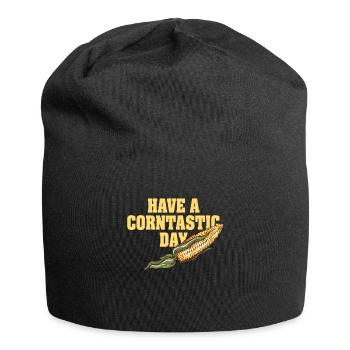 Passez une journée cornastique - Bonnet en jersey - noir - Devant