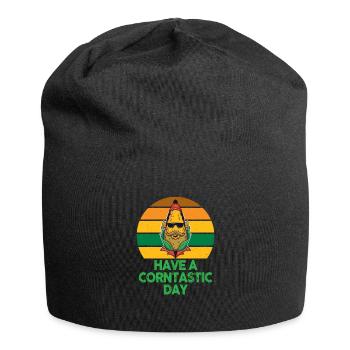 Passez une journée cornastique - Bonnet en jersey - noir - Devant