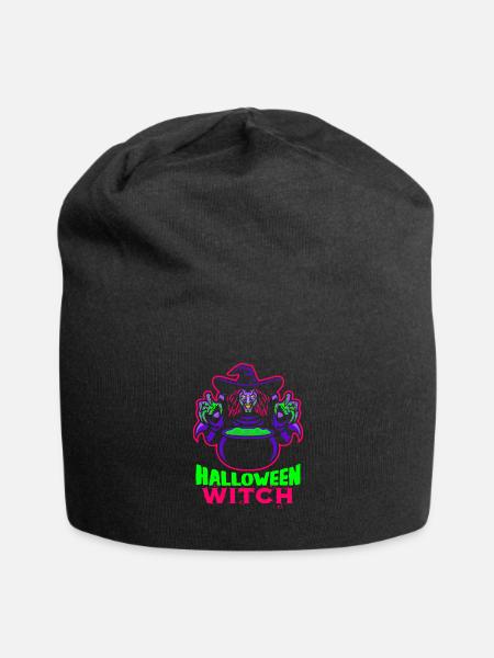 Halloween - Jersey-Beanie - Schwarz