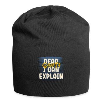 Dear Santa I Can Explain Xmas Naughty Matching - Jersey-Beanie - Schwarz - Vorne
