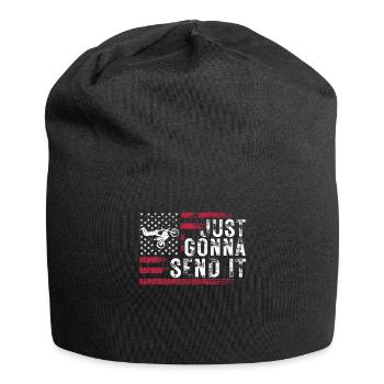 Just Gonna Send It American Flag Motocross - Jersey-Beanie - Schwarz - Vorne