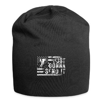 Just Gonna Send It American Flag Motocross - Jersey-Beanie - Schwarz - Vorne