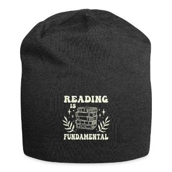 Reading Is Fundamental - Jersey Beanie - charcoal grey - Front