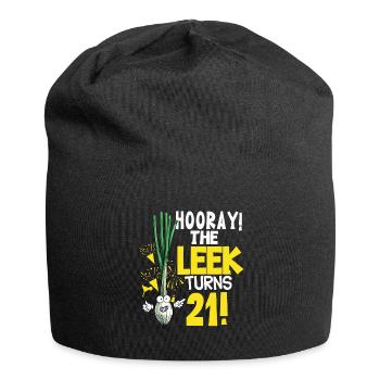 21ème jour BHooray Le poireau a 21 ans - Bonnet en jersey - noir - Devant