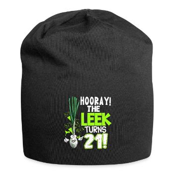 21ème jour BHooray Le poireau a 21 ans - Bonnet en jersey - noir - Devant