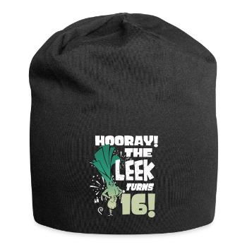 16ème jour BHooray Le poireau a 16 ans - Bonnet en jersey - noir - Devant