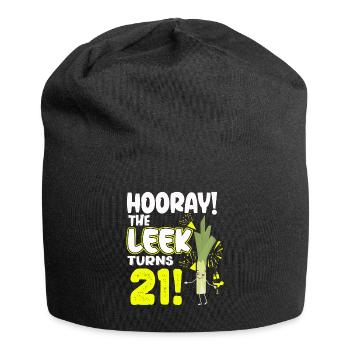 21ème jour BHooray Le poireau a 21 ans - Bonnet en jersey - noir - Devant