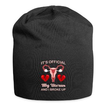 Hysterectomy Heart Unterus Hysterectomy - Jersey Beanie - black - Front