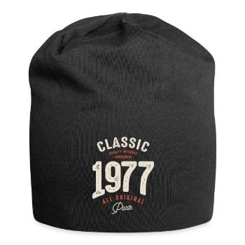Classic 1977 - 45th Birthday Retro Vintage - Jersey Beanie - black - Front