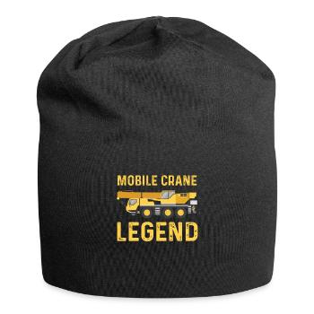 Légende de la grue mobile - Bonnet en jersey - noir - Devant