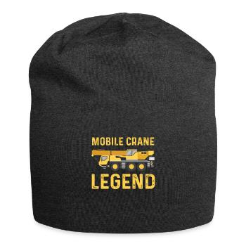 Mobile crane legend - Jersey Beanie - charcoal grey - Front