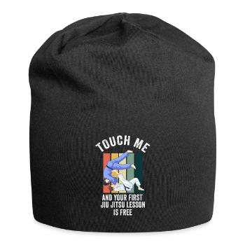 Touch Me And Your First Jiu Jitsu Lesson Is Free - Jersey Beanie - black - Front