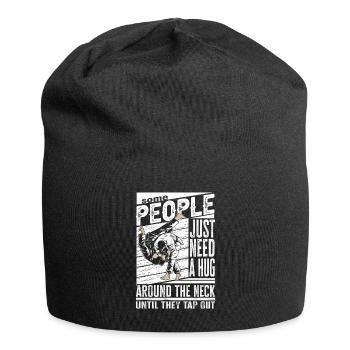 Some People Just Need A Hug Cage Fighter - Jersey Beanie - black - Front