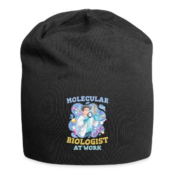 Biology Biologist Funny Molecular Biologist - Jersey Beanie - black - Front