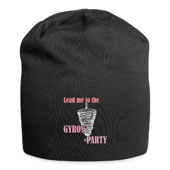Lead me to the Gyros Party - Jersey Beanie - black - Front