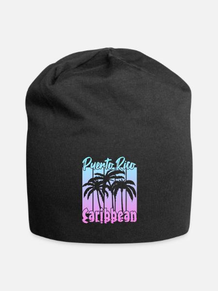 Porto Rico Caraïbes - Bonnet en jersey - noir