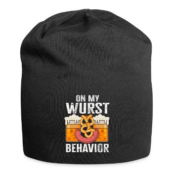 I Am On My Sausage Behavior - Jersey Beanie - black - Front