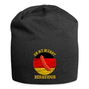 I Am On My Sausage Behavior - Jersey Beanie - black - Front