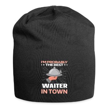 Waiter Waitress Funny - Jersey Beanie - black - Front