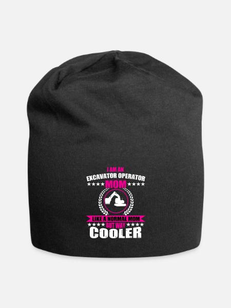 Baggerfahrer Mama - Jersey-Beanie - Schwarz