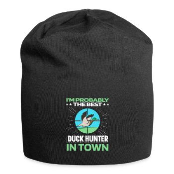 Duck Hunting Duck Hunt Funny - Jersey Beanie - black - Front