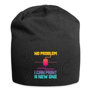 3D Printer 3D Printing - Jersey Beanie - black - Front