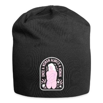 Hysterectomy Flowers Hysterectomy - Jersey Beanie - black - Front