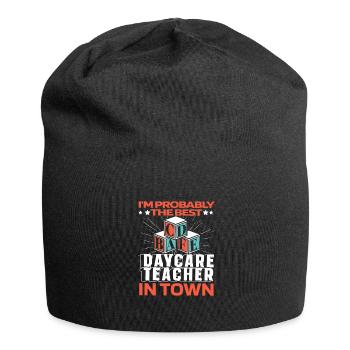 Enseignante maternelle Assistante maternelle Lustig - Bonnet en jersey - noir - Devant